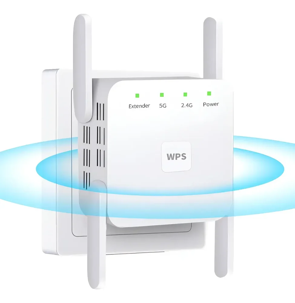 Extensor Repetidor De Rango Wifi Ac1200 Dual Band 4 Antenas