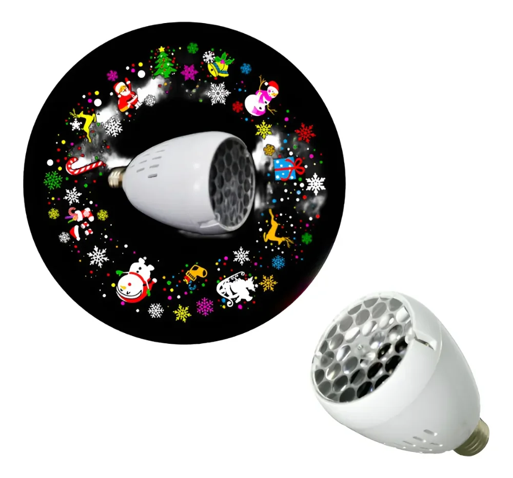 Bombillo Proyector De Figuras Navideñas Luces Led Christmas