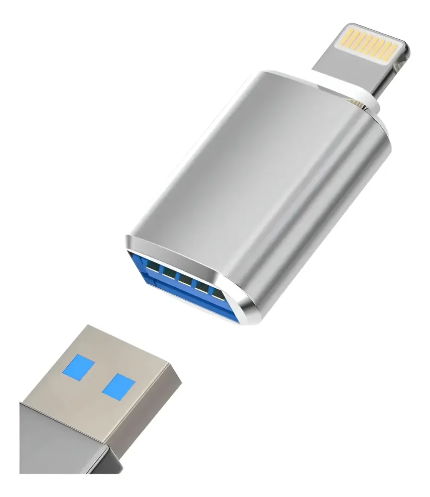 Adaptador Otg Usb Hembra A iPhone Lightning Macho Celular
