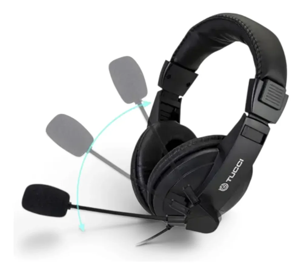Audífonos Gamer Tucci L750mv Con Micrófono Para Pc Negro
