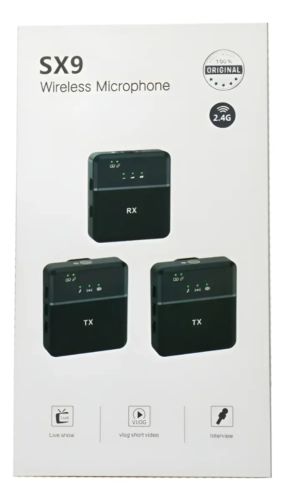 Micrófono Inalámbrico Sx9 - Micx2 iPhone Android Y Cámaras
