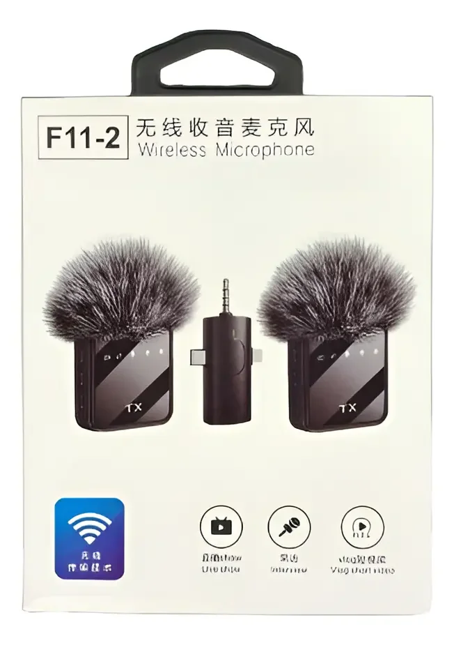 Microfono Inalambrico Tipo C, Tipo iPhone Y Tipo Plus F11-2