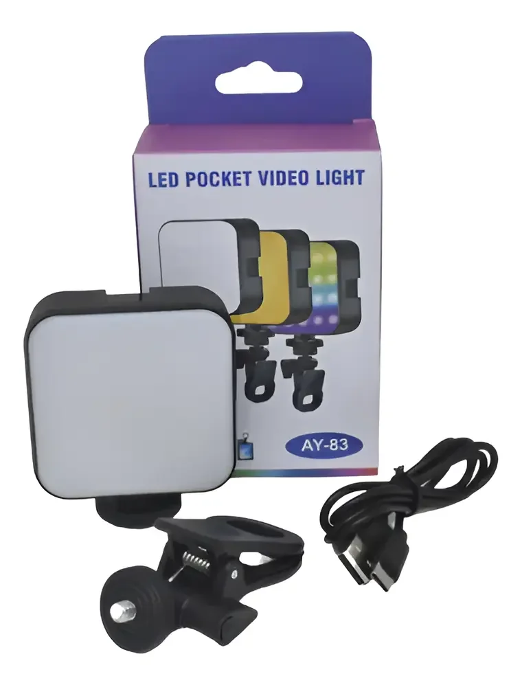 Luz Led Panel Portatil Recargable Celular Selfie 3 Tonos