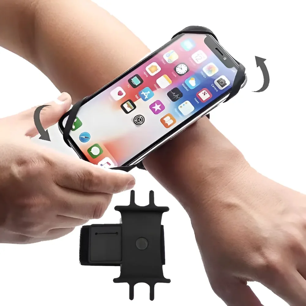 Porta Celular Brazalete Giratorio 360 Moto Bicicleta Deporte