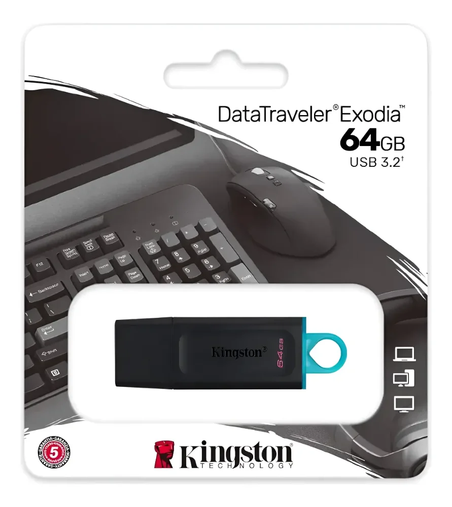 Pendrive Kingston Datatraveler Exodia 64gb Usb 3.2 Gen 1