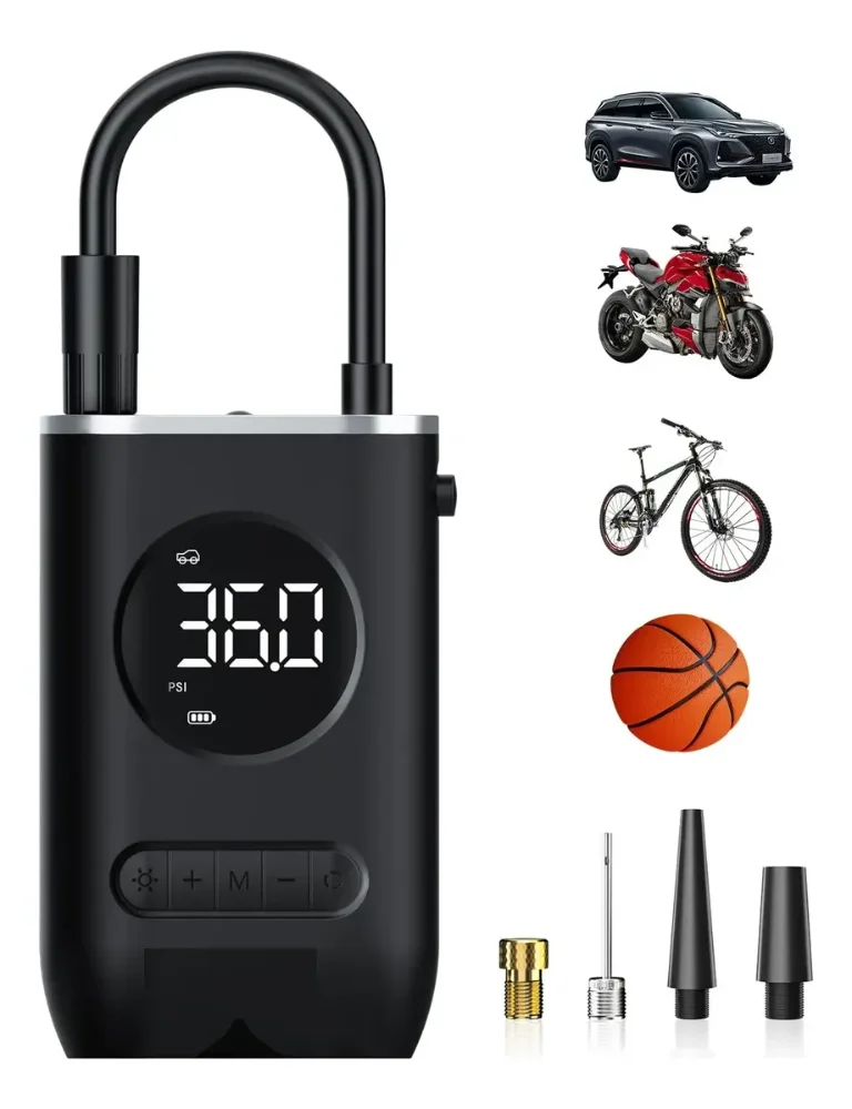 Inflador Compresor Portátil Inalámbrico Auto Moto Bici Mini