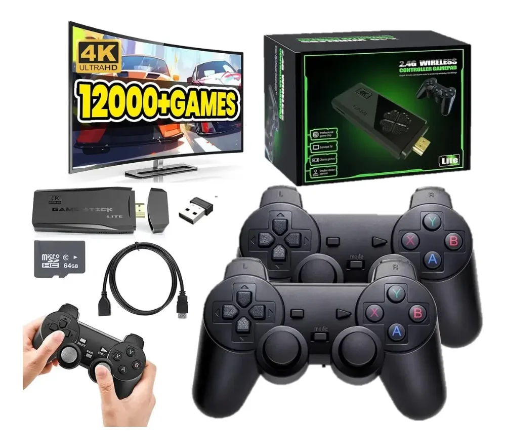 Consola Stick M8 4k, Retro Controles Inalámbrico