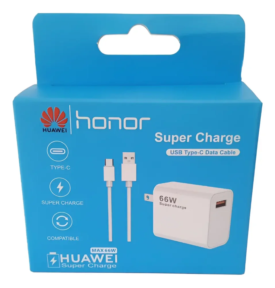 Cargador Honor Tipo C Carga Rápida 66w Type C