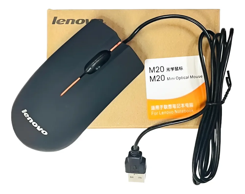 Mouse Usb Optico Lenovo 3 Botones 1200dpi Computadora Laptop