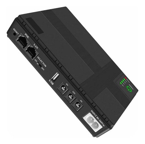Mini Ups 10.400 Mah Techfuerza Negro