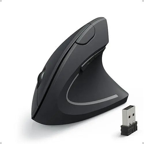 Mouse Vertical Bateria Aaa Ergonomico 2.4ghz Inalambrico