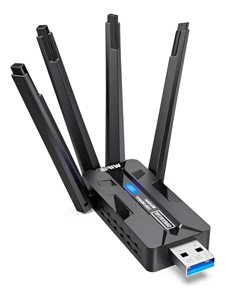 Adaptador Usb Wifi 6 Ax1800 1800mbps Doble Banda 4 Antenas