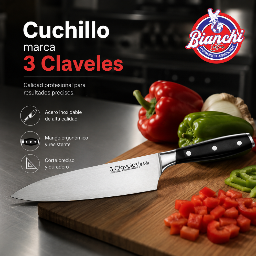 Cuchillo marca 3 Claveles