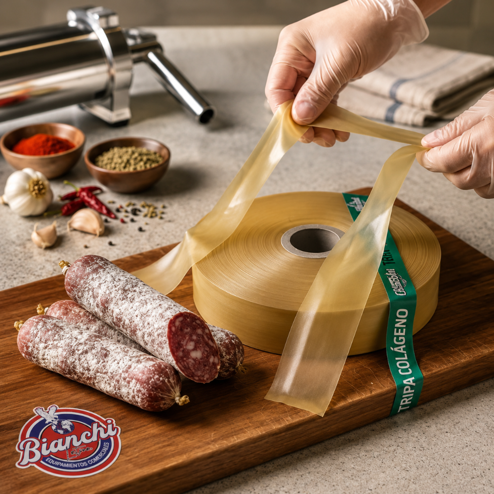 Colágeno para salame de 45 x metro