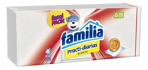 SERVILLETA FAMILIA PARTIDA BLANCA X450