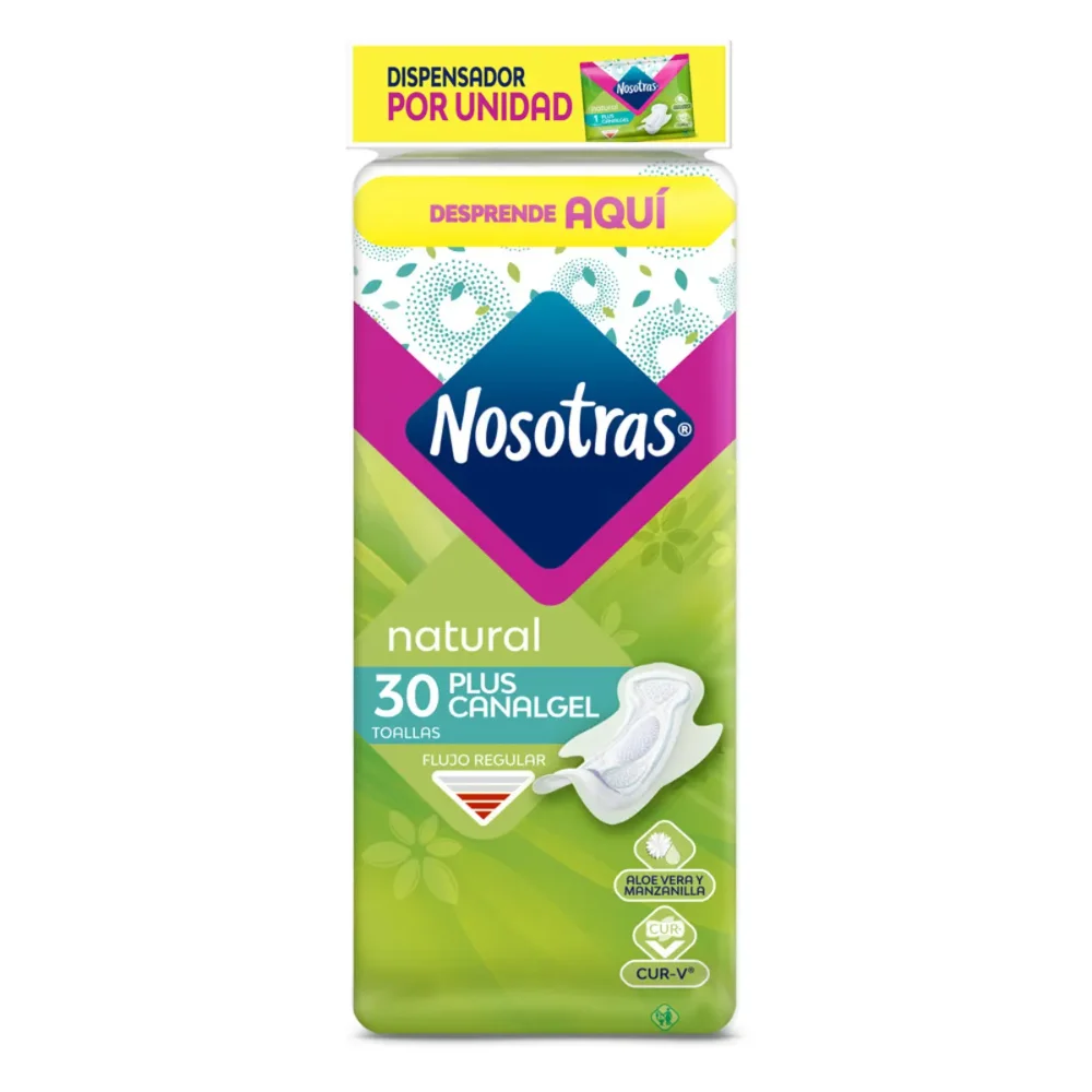 TOALLA NOSOTRAS PLUS CANAL GEL X30