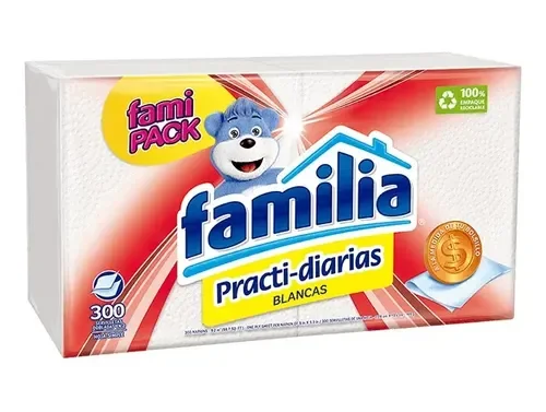 SERVILLETA FAMILIA PARTIDA BLANCA X300
