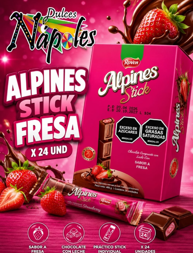 ALPINES STICK FRESA X 24 UND