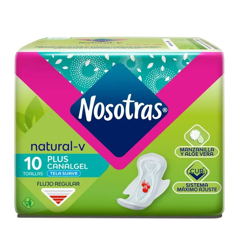 TOALLA NOSOTRAS PLUS CANAL GEL X10