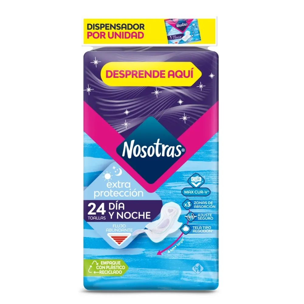 TOALLA NOSOTRAS EXTRA PROTECCION TELA X24