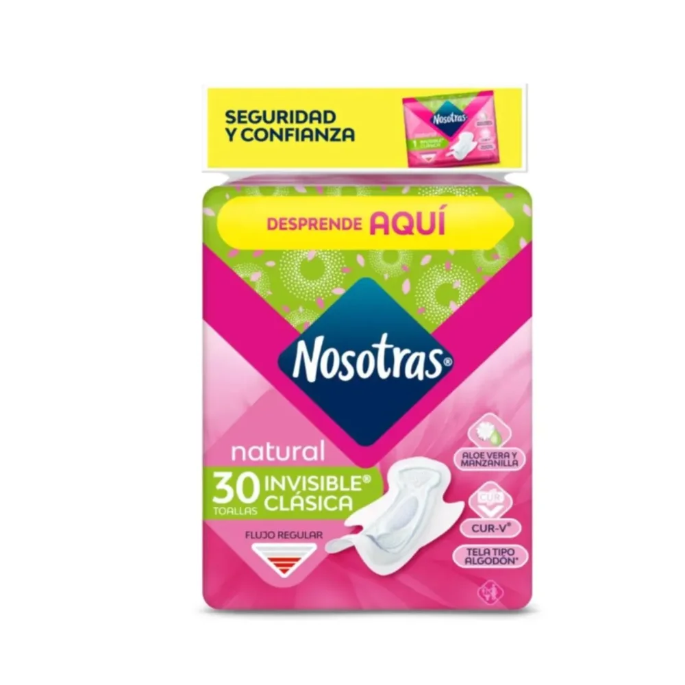 TOALLA NOSOTRAS INVISIBLE CLASICA X30