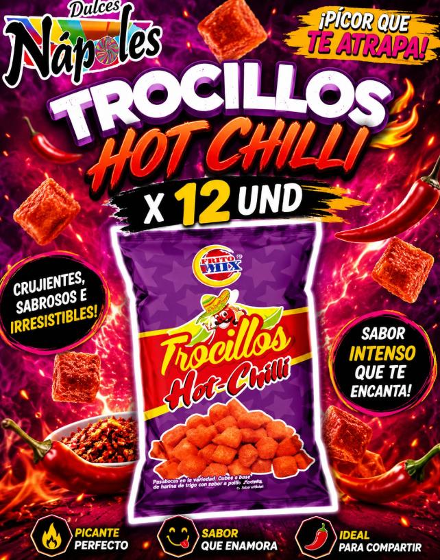 TROCILLOS HOT CHILLI X 12 UND