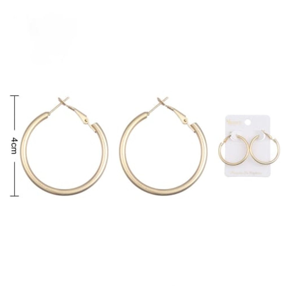 ARETES DE ARO DORADOS 40CM (130759)