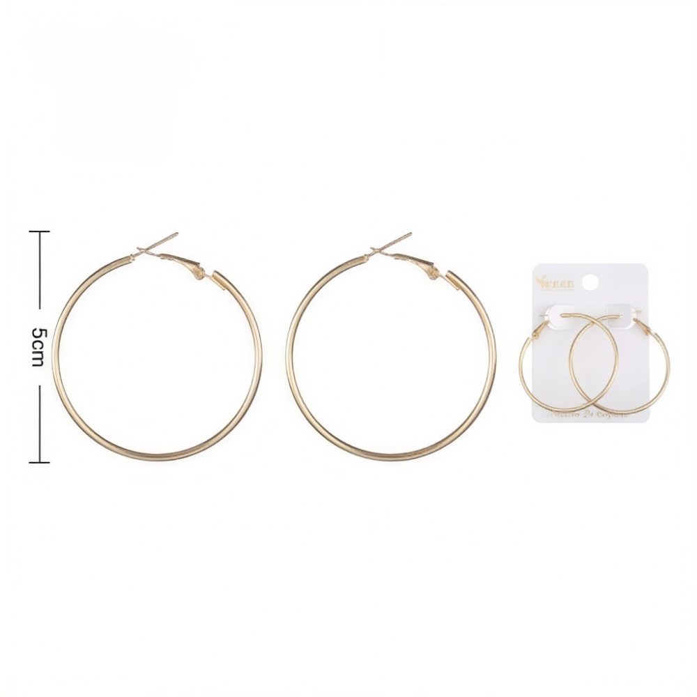ARETES DE ARO CLÁSICOS MEDIANOS (130763)