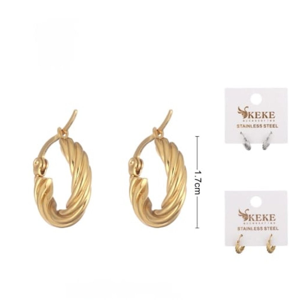 ARETES DE ACERO INOXIDABLE MINI ESPIRAL (121399)