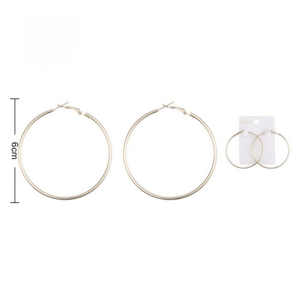 ARETES DE ARO GRANDES DORADOS (130764)