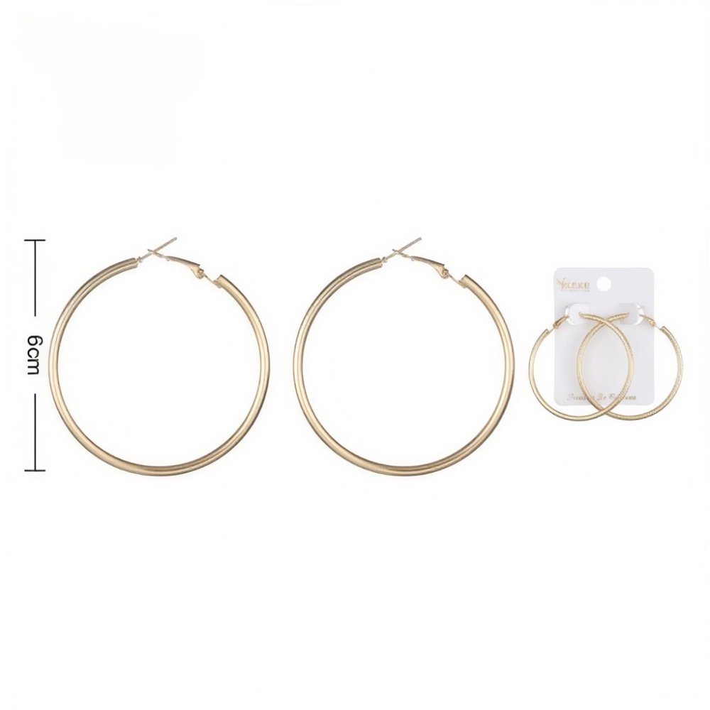ARETES DE ARO CLÁSICOS GRANDES (130761)