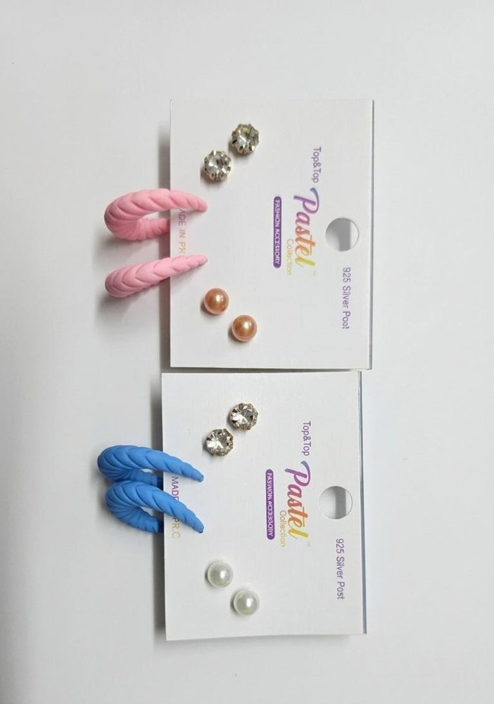 ARGOLLAS DE COLOR CON TEXTURA Y CHISPITAS