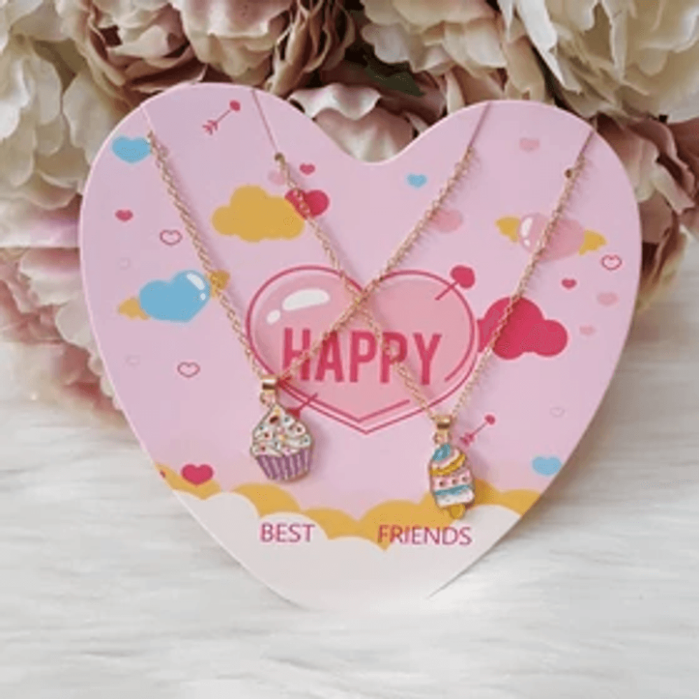 COLLARES DE AMISTAD CORAZÓN HAPPY