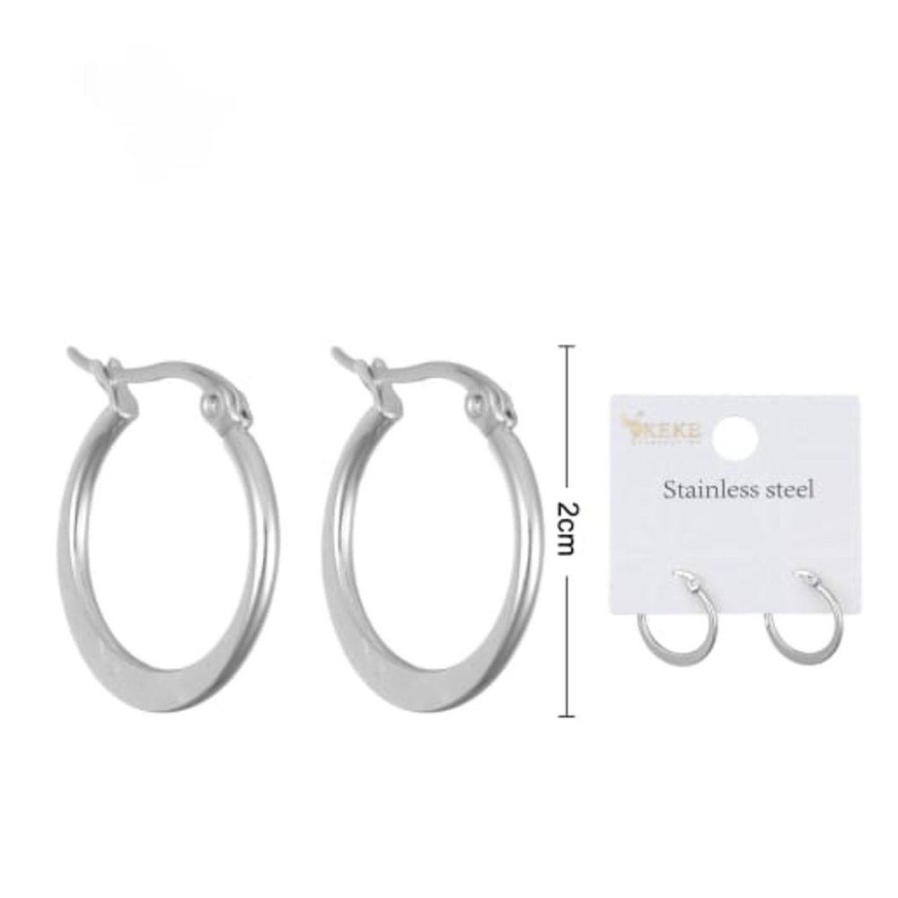 ARETES ARO CLÁSICO DE ACERO INOXIDABLE (500454)