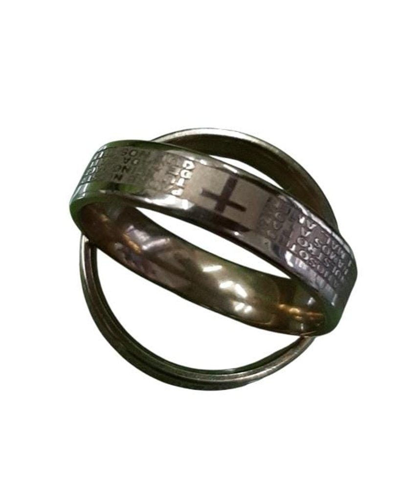 ANILLO ACERO INOXIDABLE PADRE NUESTRO