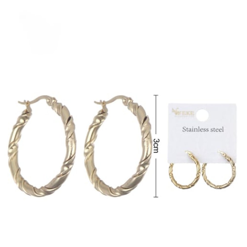 ARETES ARO TRENZADO DE ACERO INOXIDABLE (500539)