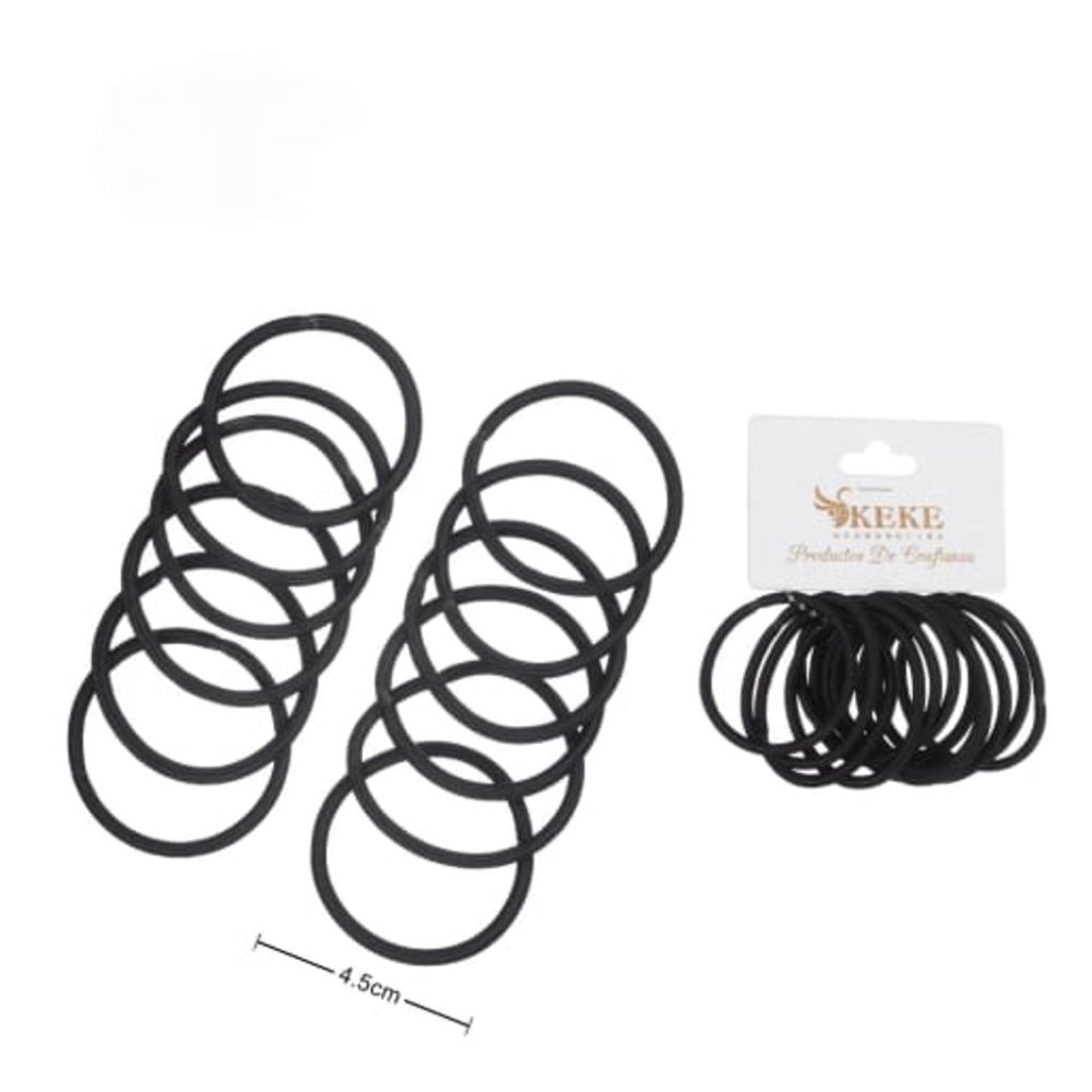 COLAS ELÁSTICAS PARA EL CABELLO – COLOR NEGRO (14220)