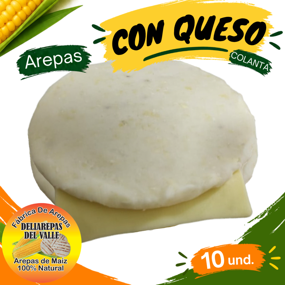 Arepas con queso COLANTA X10 und.