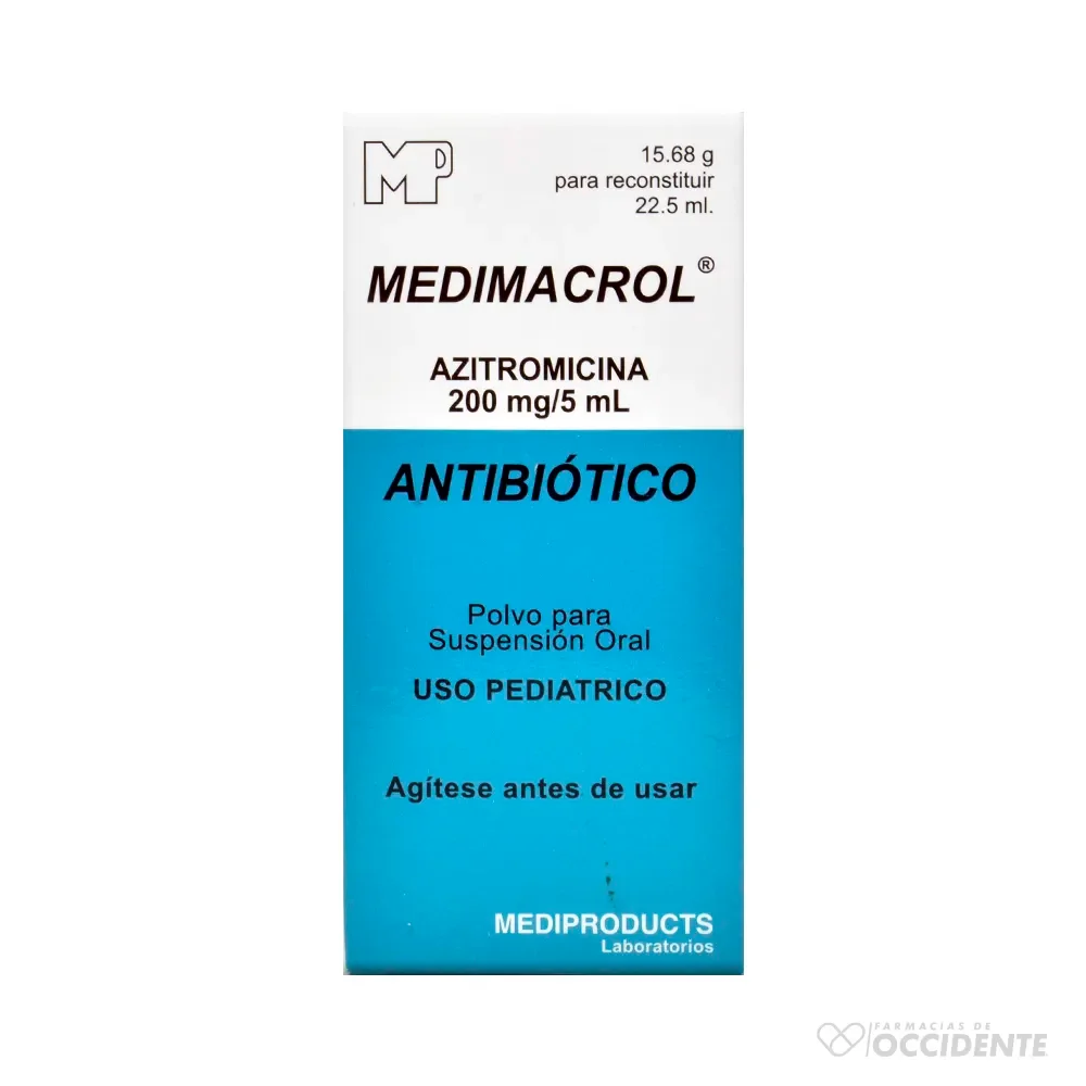 Medimacrol suspensión 200mg/5ml fco x 22.5 ml