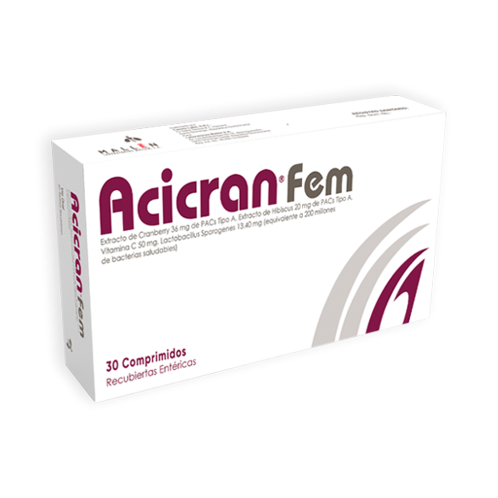 Acicran fem x 30 comprimidos