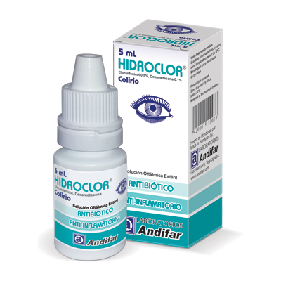 HIDROCLOR COLIRIO FCO X 5 ML CLORANFENICOL 0.5% DEXAMETASONA 0.1%