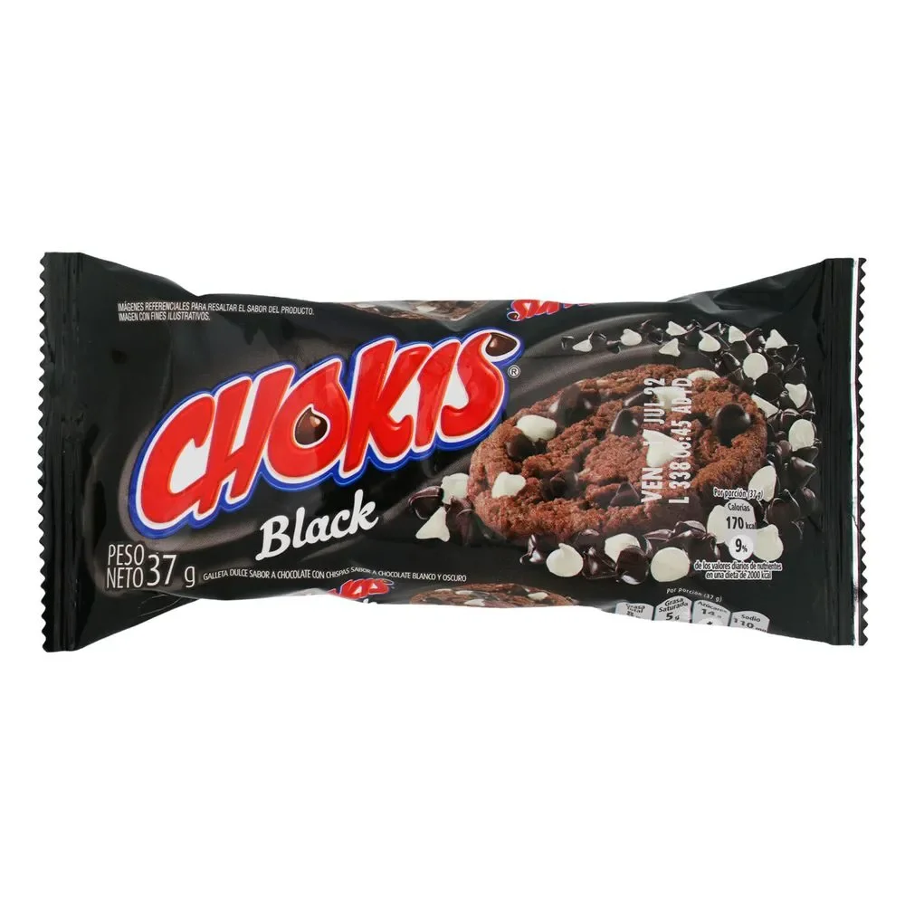 CHOKIS CHISPASBLACK 37GR GALLETA