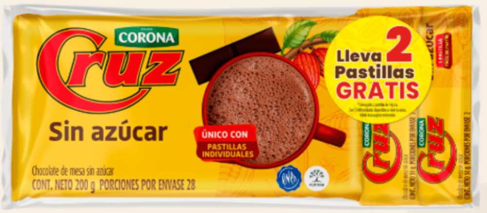 CHOCOLATE CRUZ X 200GM GRATIS 2 PAST