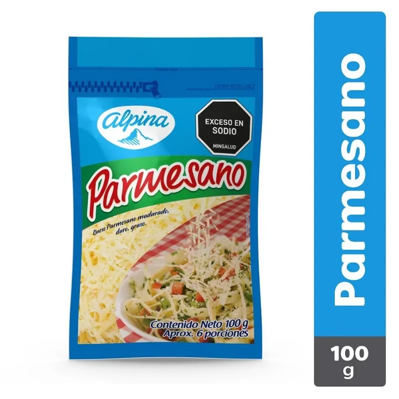 QUESO PARMESANO RALL BOLSA X 100G ALPINA