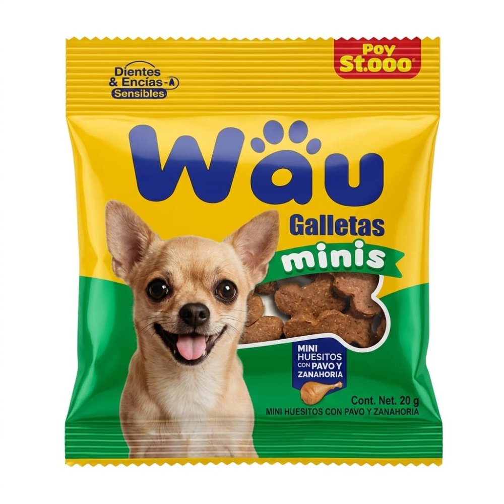 WAU GALLETAS MINIS PAVO Y ZANAHORIA