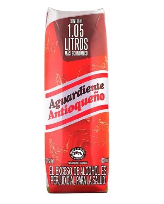 AGUARDIENTE ROJO X1050CC TETRA