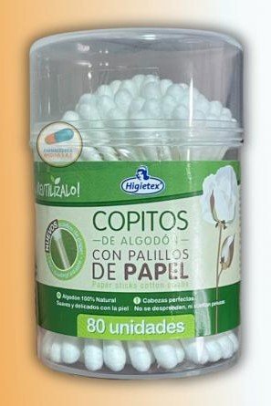 COPITOS ECOLÓGICOS HIGIETEX TARRO X 80UND