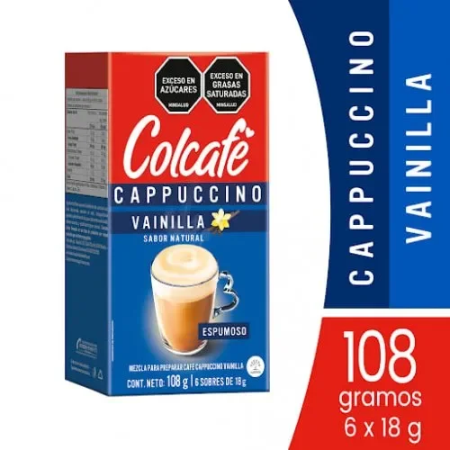 COLCAFÉ CAPPUCCINO VAINILLA X 108GM