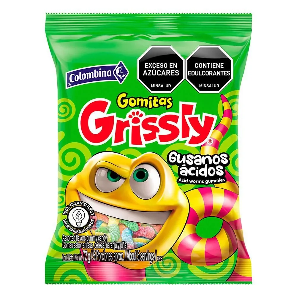 GOMAS GRISSLY GUSANOS X70GR
