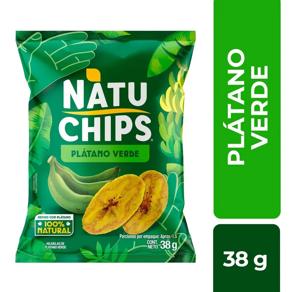 NATUCHIPS PLATANO VERD X 38GR